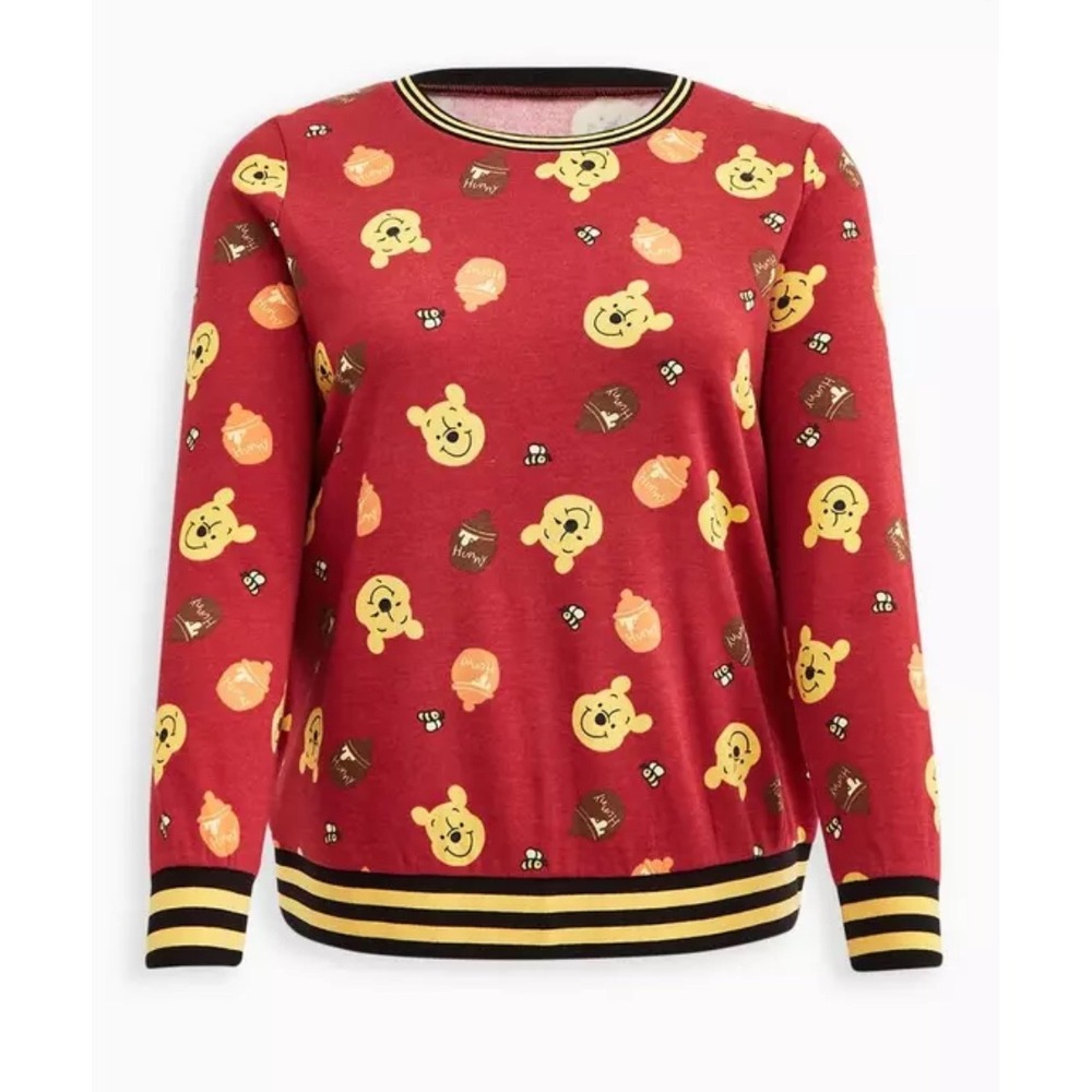 Disney x Torrid Winnie the Pooh Red Honey Pot Sweatshirt Women's‎ Plus Size 1X
